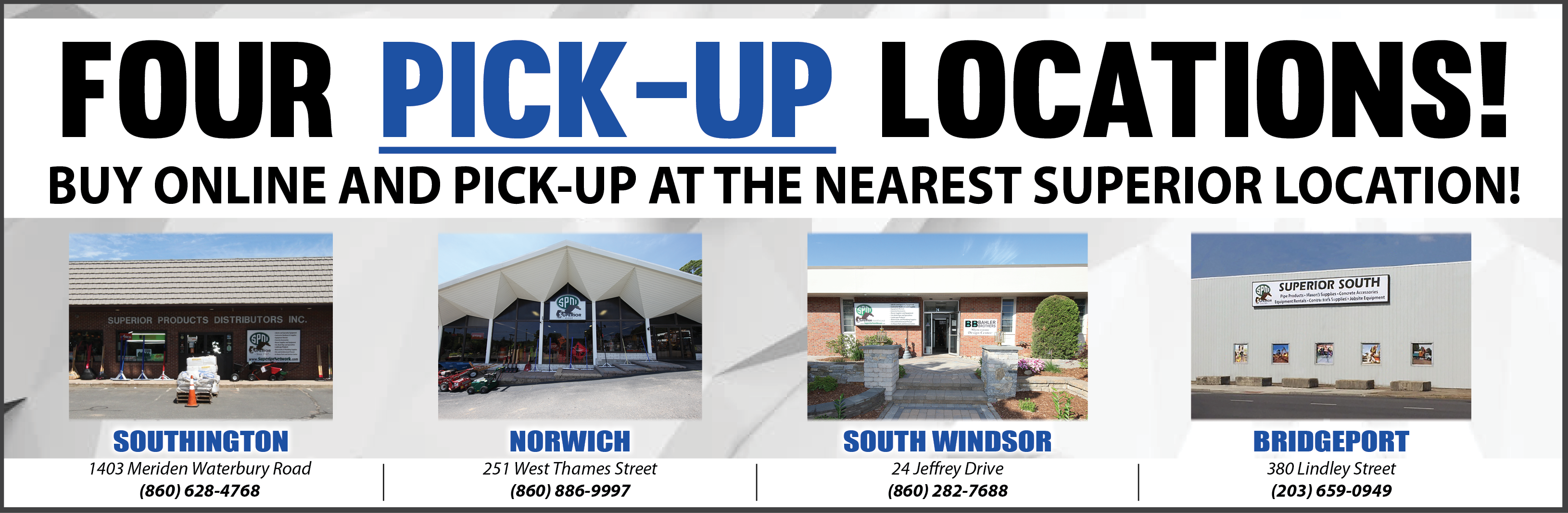 Superior Equipment Supplies - four pick up locations